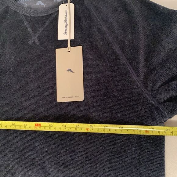NWT Tommy Bahama Stone Crest Terry Cloth Crew Neck Shirt Men’s Size SP - Picture 3 of 10